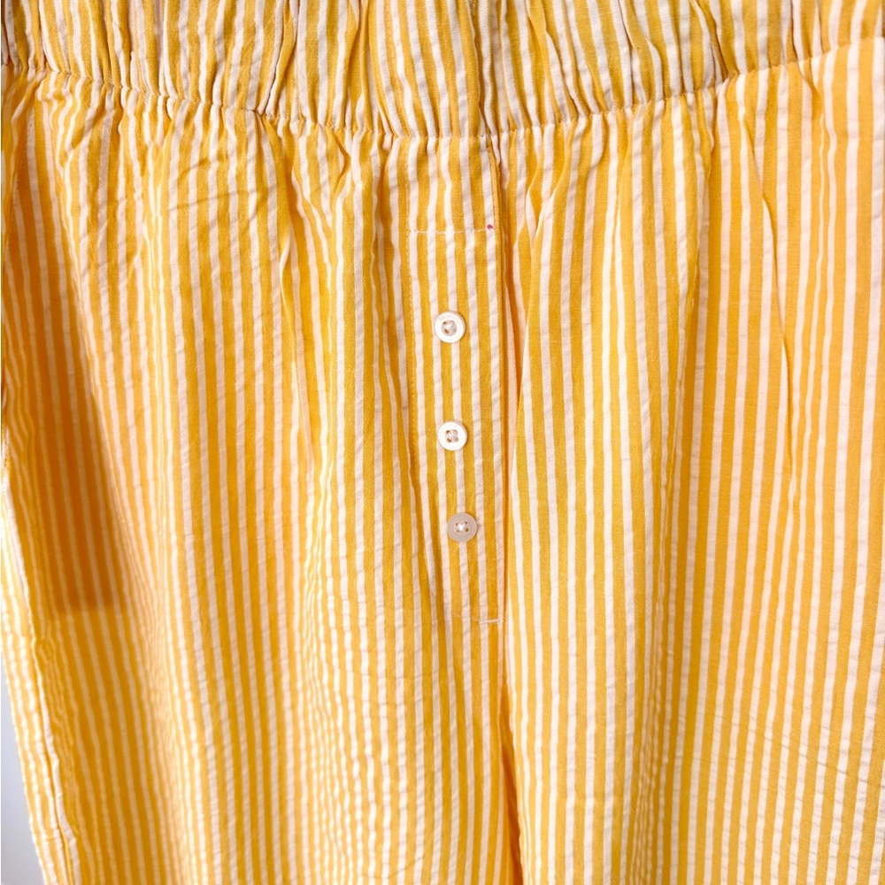 Daily Drills Yellow Striped Pajama Set - Picture 13 of 13